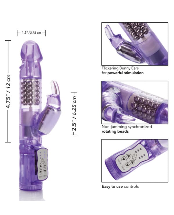Jack Rabbit w/Floating Beads Waterproof - Purple - Image 5