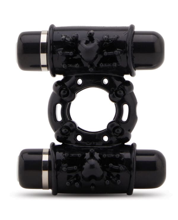Nu Sensuelle Double Action Cockring 2x7 Function - Black - Image 2