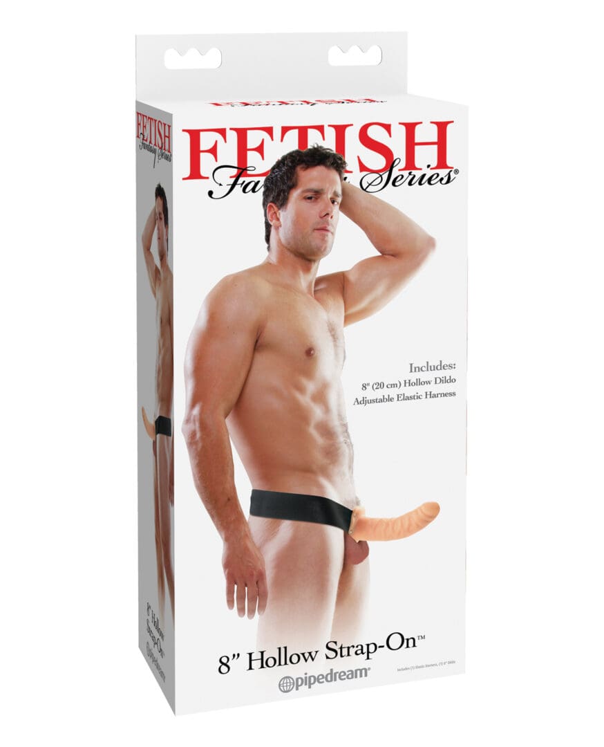 Fetish Fantasy Series 8" Hollow Strap On - Flesh