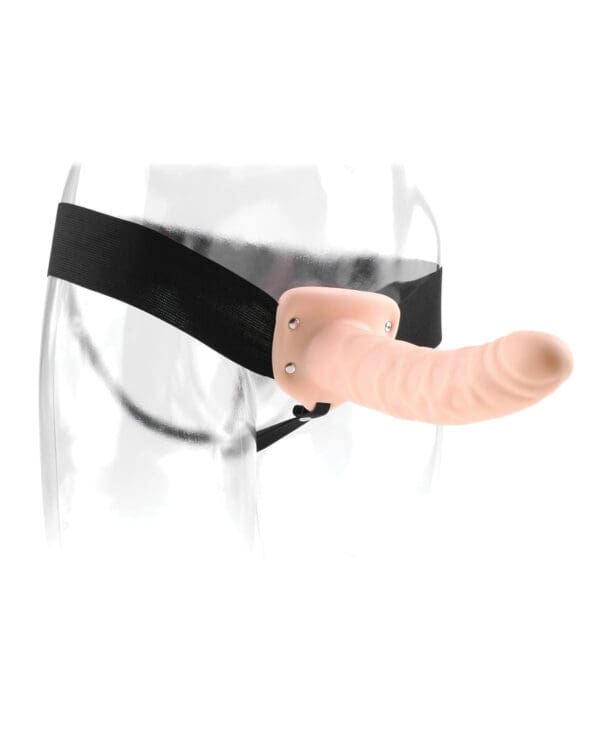 Fetish Fantasy Series 8" Hollow Strap On - Flesh - Image 3
