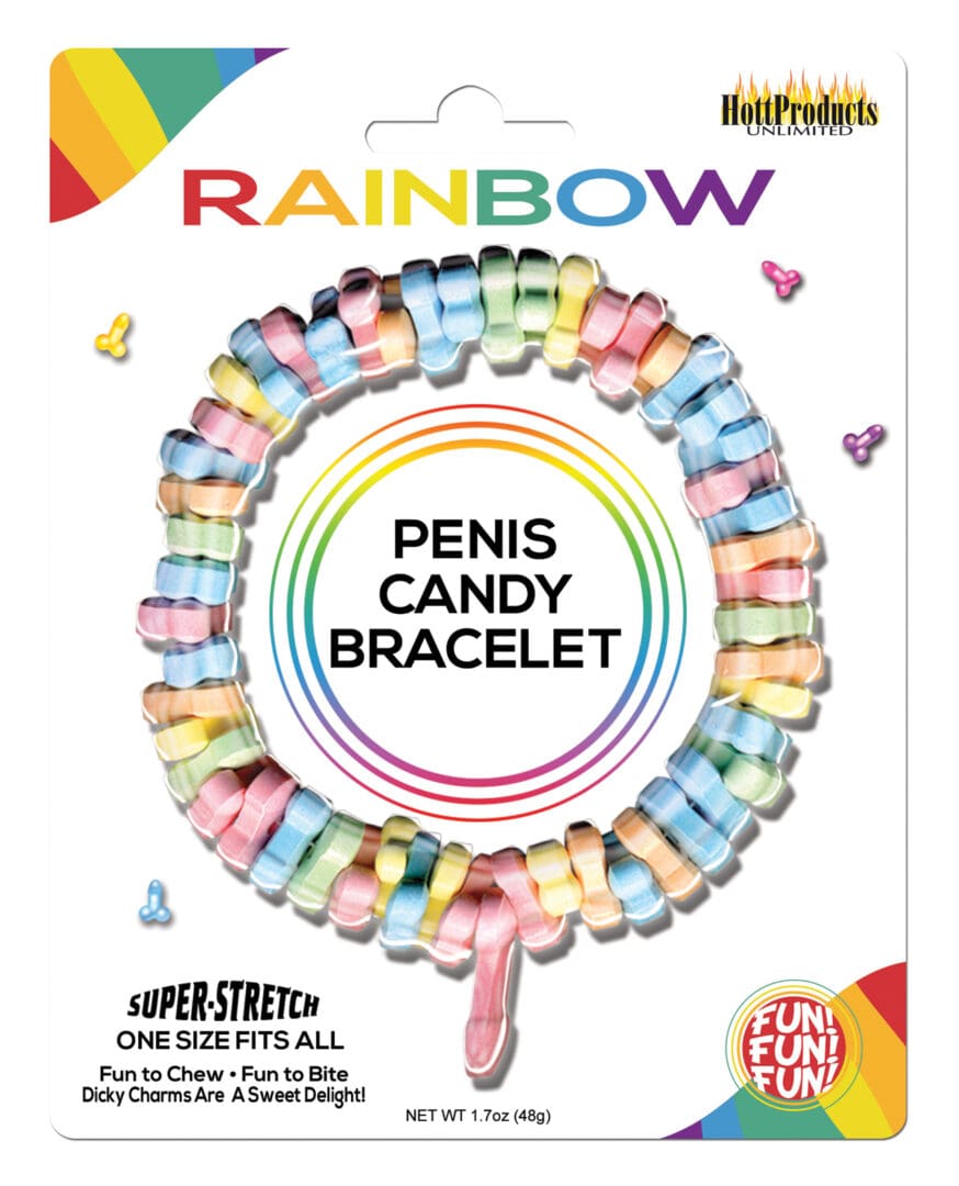 Rainbow Penis Candy Bracelet