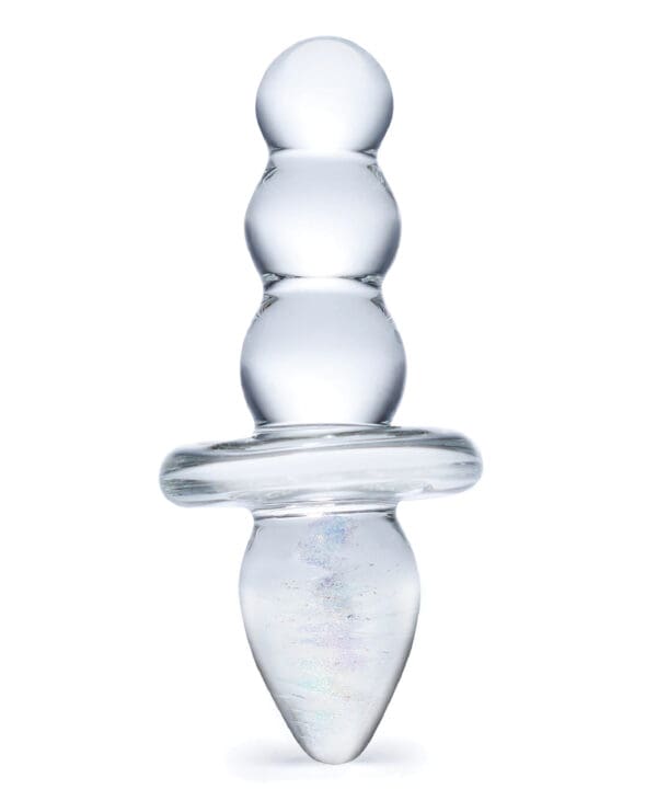 Glas Titus Beaded Glass Butt Plug - Image 2