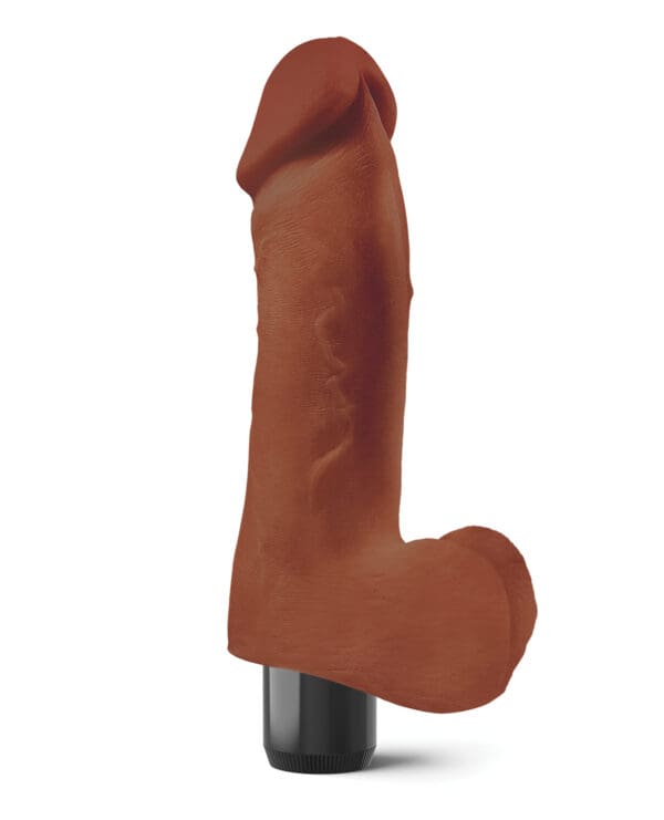 Real Feel No.2 Long 8" Vibe Waterproof -Mutli-speed Brown - Image 2