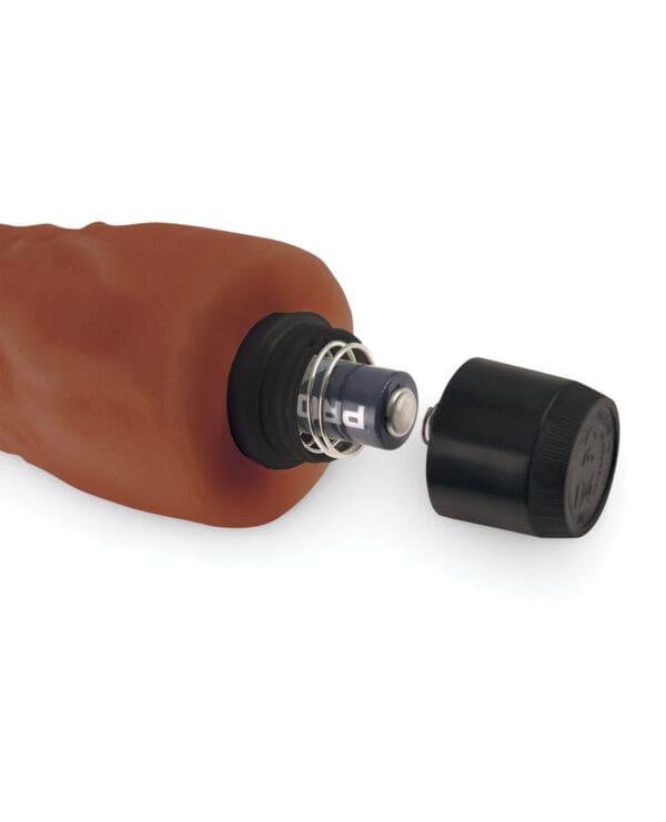 Real Feel No.2 Long 8" Vibe Waterproof -Mutli-speed Brown - Image 3