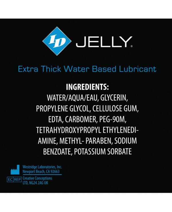 ID Jelly Lubricant Travel Tube - 2 oz - Image 2