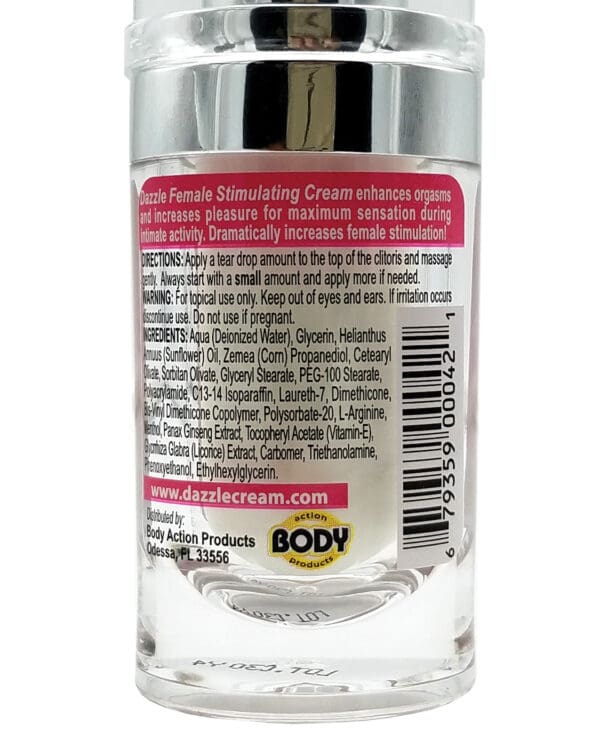Dazzle Female Stimulating Cream .5 oz - Image 2