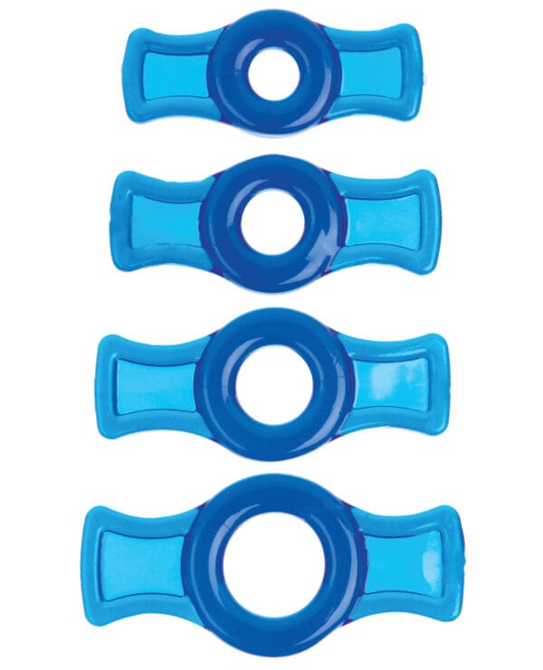 Titanmen Tools Cock Ring Set - Blue - Image 2