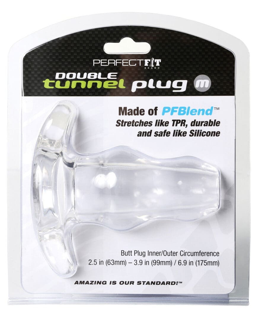 Perfect Fit Double Tunnel Plug Medium - Clear