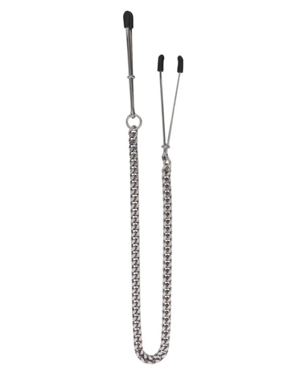 Spartacus Adjustable Tweezer Nipple Clamps w/Jewel Chain - Image 2