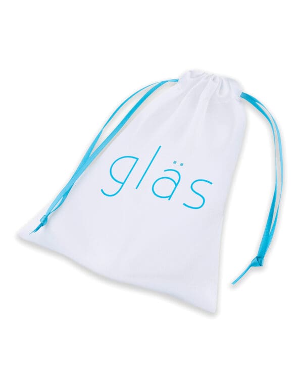Glas 3.5" Bling Bling Glass Butt Plug - Clear - Image 5