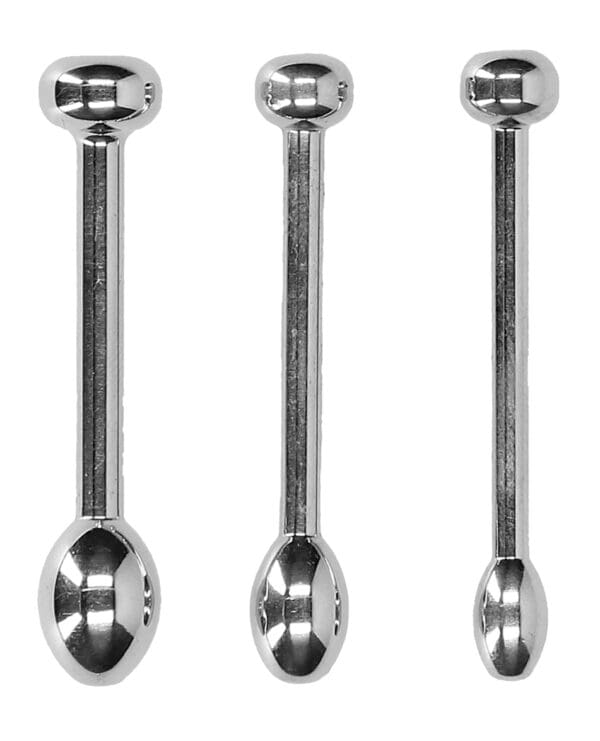 Shots Ouch Urethral Sounding Metal Plug Set - 49/50mm - Image 2