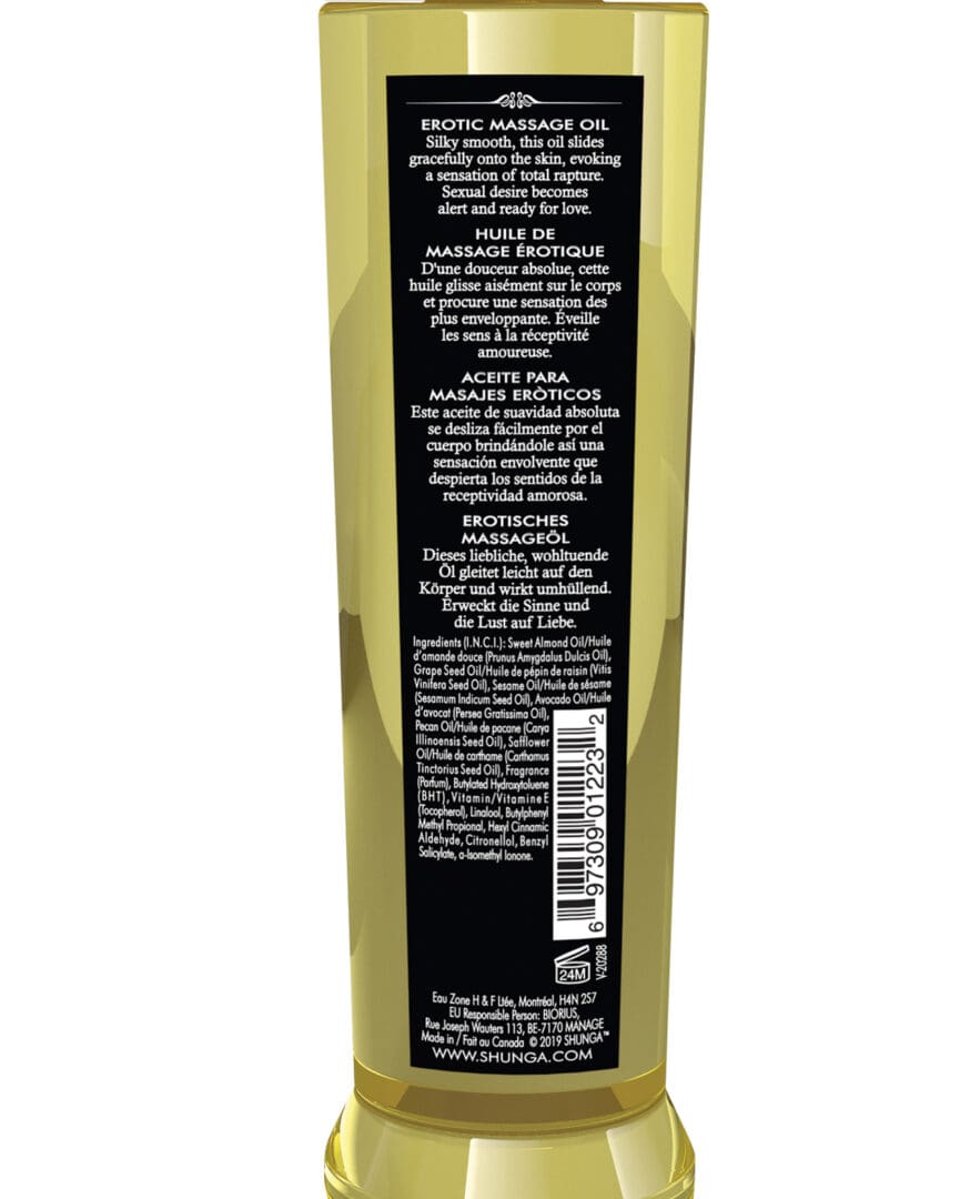 Shunga Massage Oil - 8 oz Sweet Lotus - Image 2