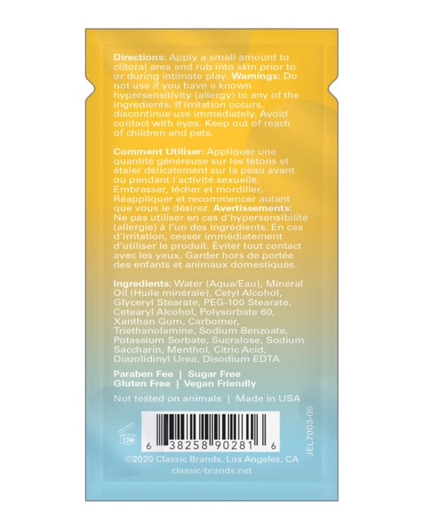 Joy Buzzer Naked Foil - 4 ml Pack of 24 - Image 2