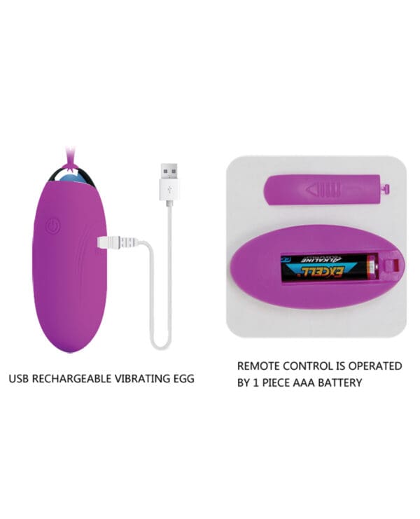 Pretty Love Jenny Remote Control Bullet Vibe - Fuchsia - Image 3