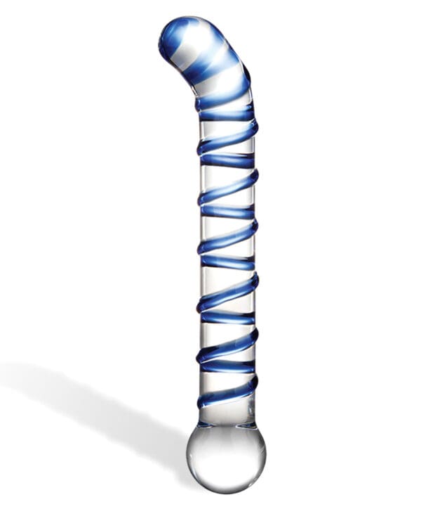 Glas Mr. Swirly 6.5" G-Spot Glass Dildo - Image 2