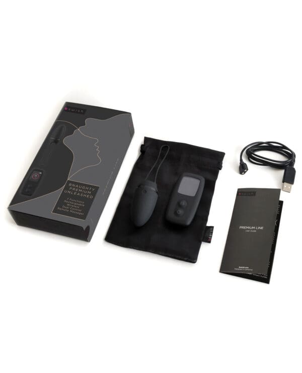 Bnaughty Premium Unleashed Remote Control Bullet - Noir - Image 5