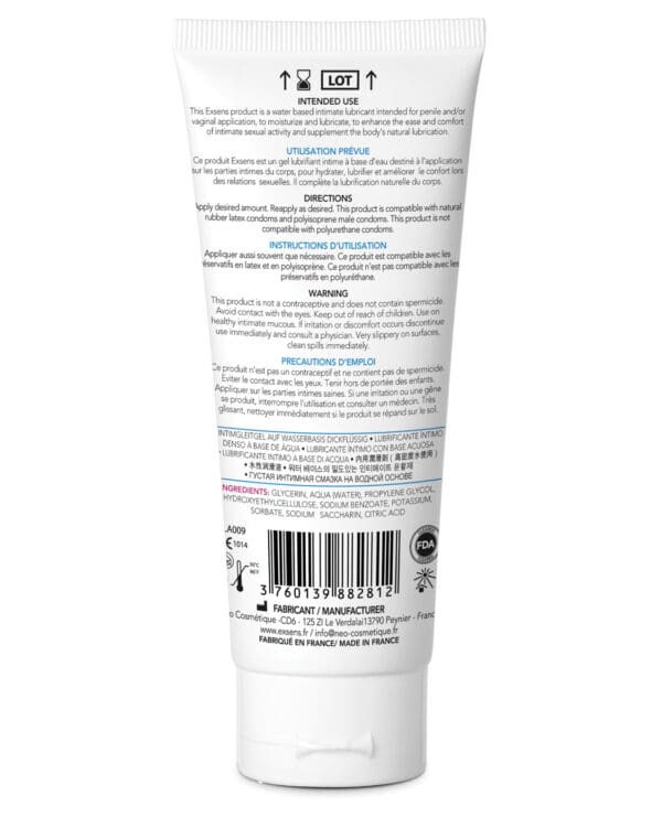 EXSENS of Paris Personal Water Based Lubricant - Pure Aqua - Image 2