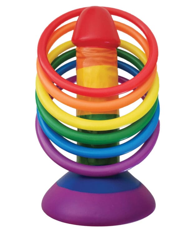 Rainbow Pecker Party Ring Toss - Image 2