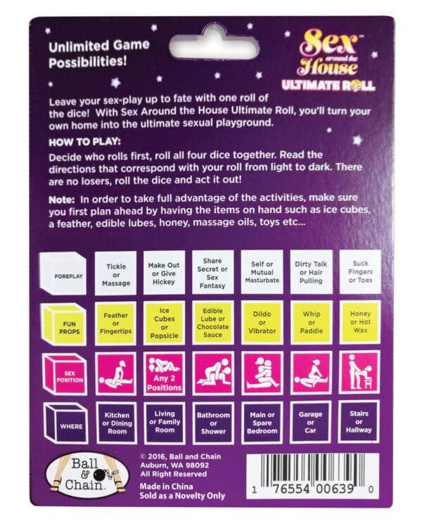 Sex Around the House Ultimate Roll Dice Game - Image 2