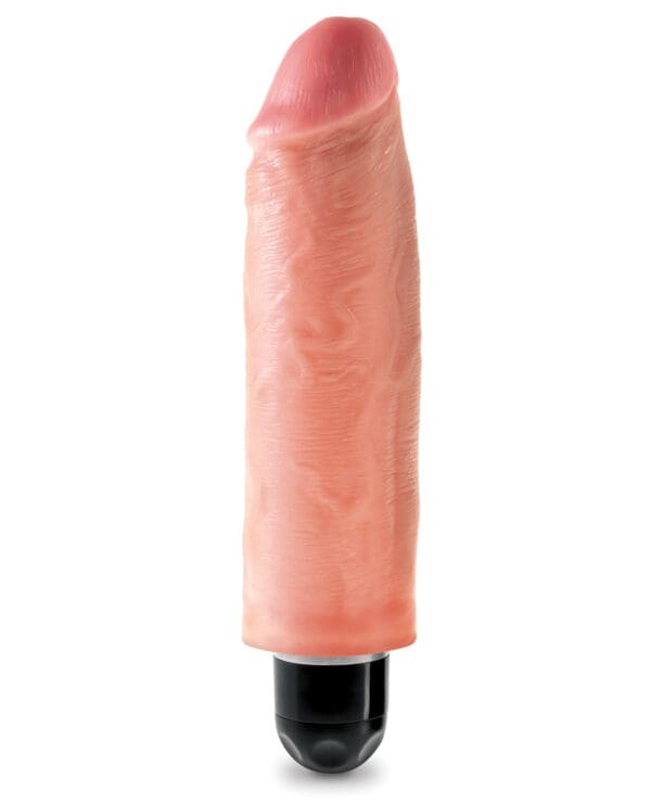 King Cock  6" Vibrating Stiffy - Flesh - Image 2
