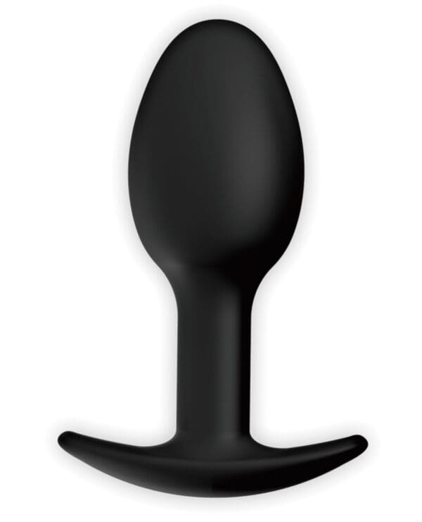 Pretty Love 3.34" Silicone Anal Plug w/Ball - Black - Image 2
