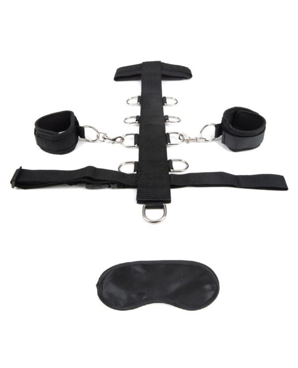 Lux Fetish 3 pc Adjustable Neck & Wristraint Set - Image 2