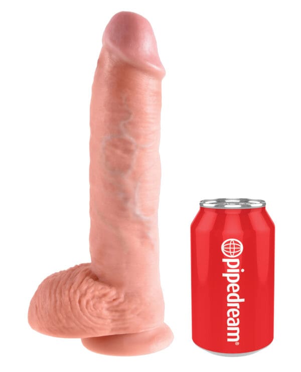 King Cock 10" Cock w/Balls - Flesh - Image 3
