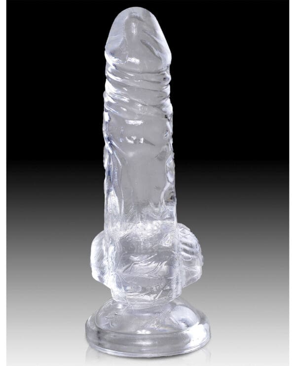 King Cock Clear 4" Cock w/Balls - Image 3