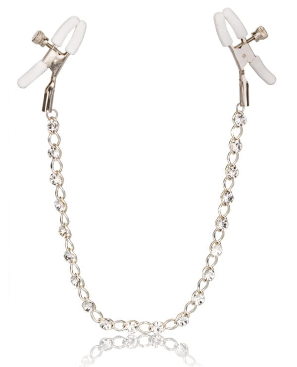 Nipple Play Crystal Nipple Clamps - Clear - Image 3
