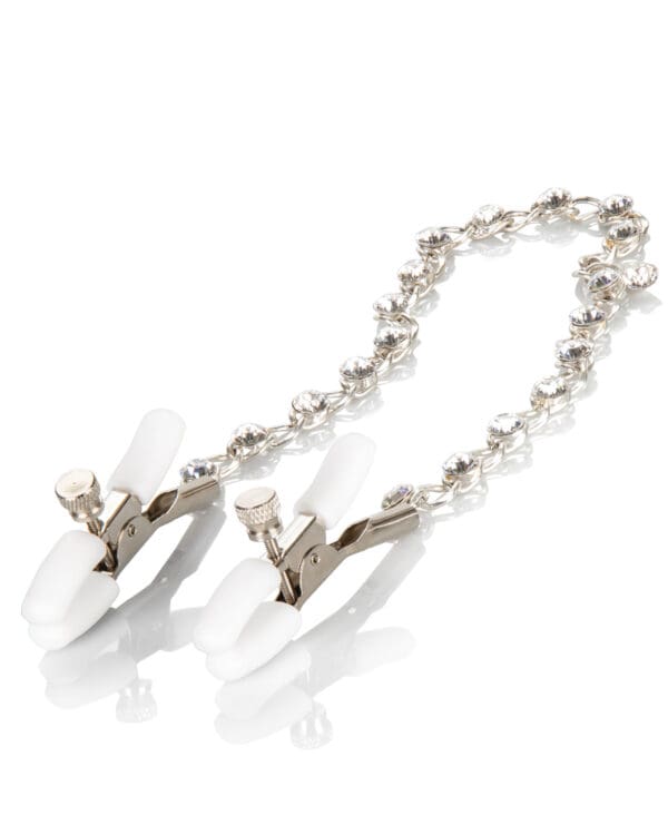 Nipple Play Crystal Nipple Clamps - Clear - Image 4