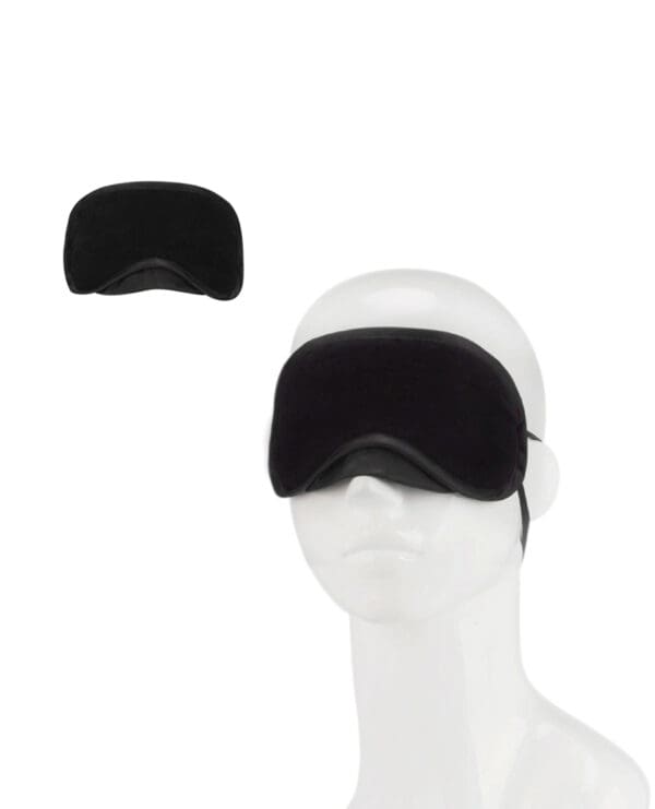 Lux Fetish Peek a Boo  Love Mask - Black - Image 3