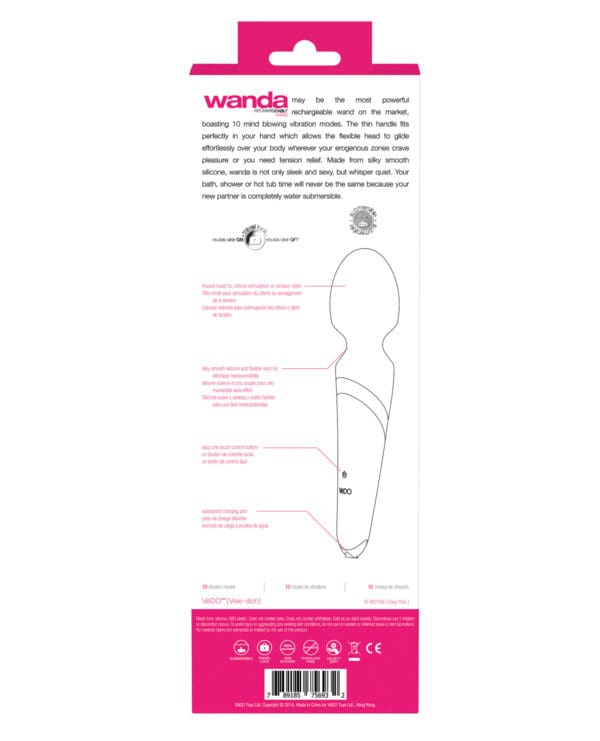 VeDO Wanda Rechargeable Wand - Foxy Pink - Image 2