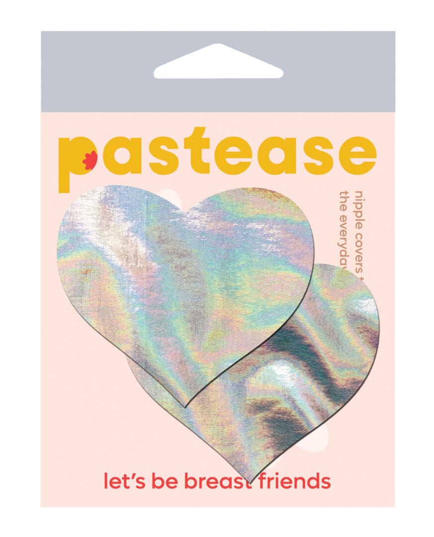 Pastease Premium Hologram Heart - Silver O/S