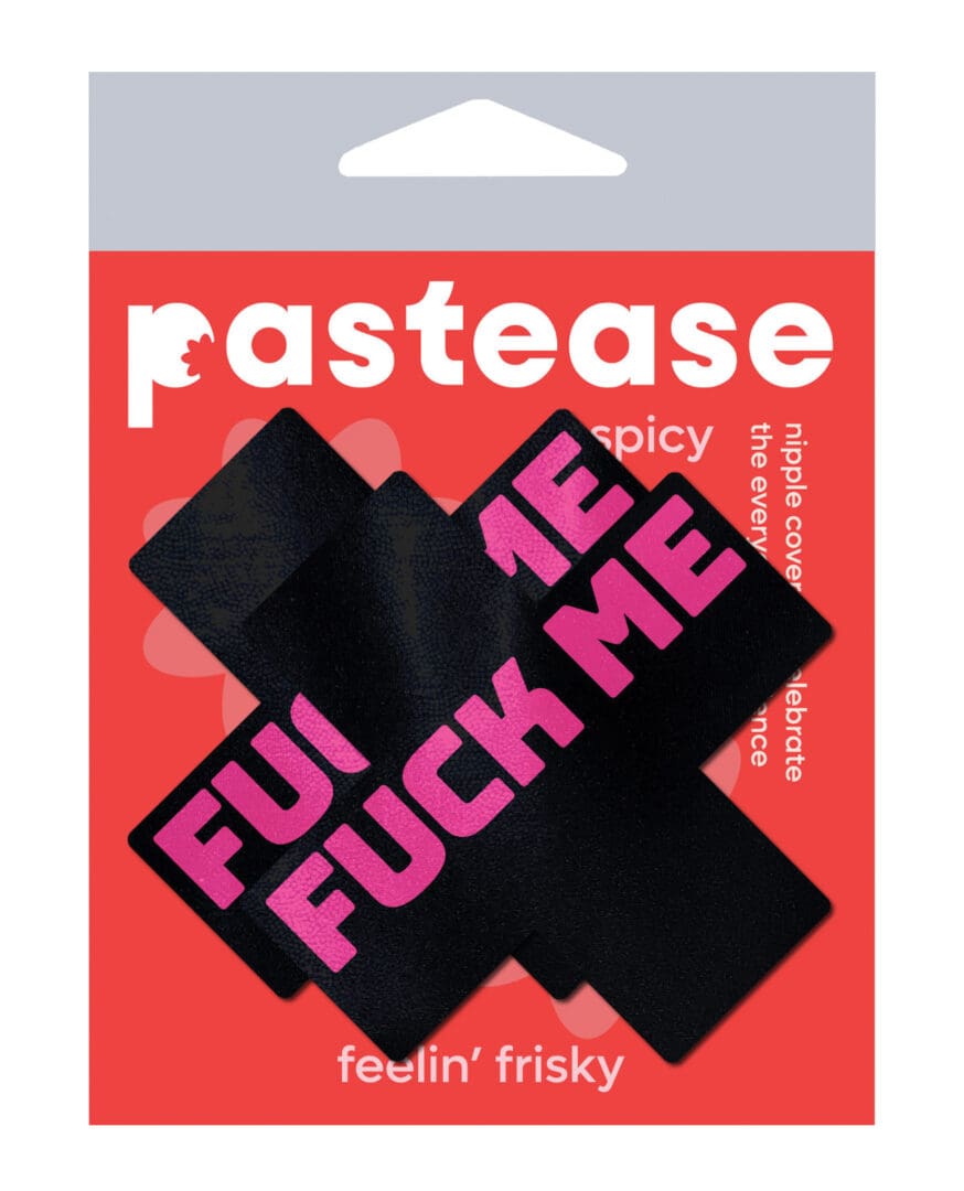 Pastease Premium Fuck Me Plus - Black/Pink O/S