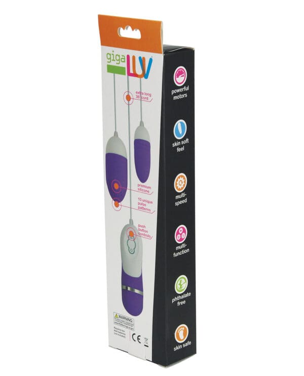 GigaLuv Dual Vibra Bullets - 10 Functions Purple - Image 3