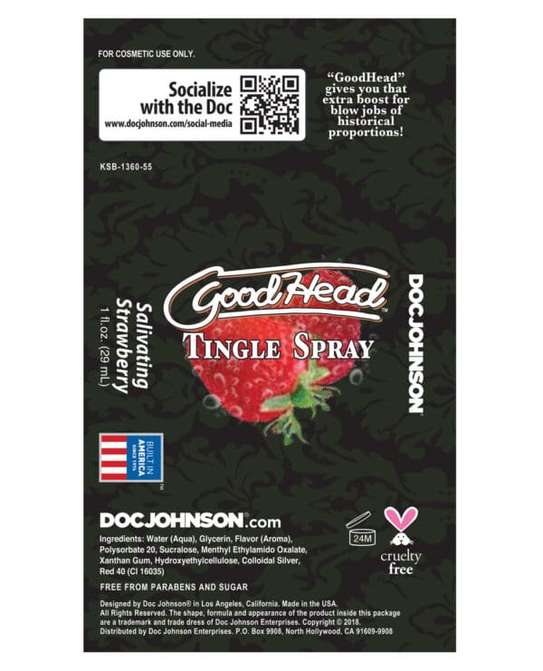 GoodHead Tingle Spray - Salivating Strawberry - Image 3