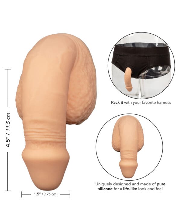 Packer Gear 5" Silicone Packing Penis - Ivory - Image 5