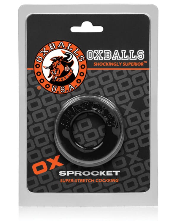 Oxballs Atomic Jock Sprocket Cockring - Black - Image 2