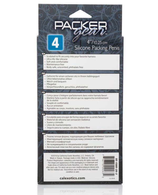 Packer Gear 4" Silicone Packing Penis - Ivory - Image 2