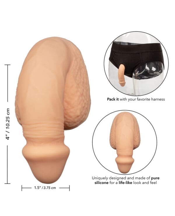 Packer Gear 4" Silicone Packing Penis - Ivory - Image 5