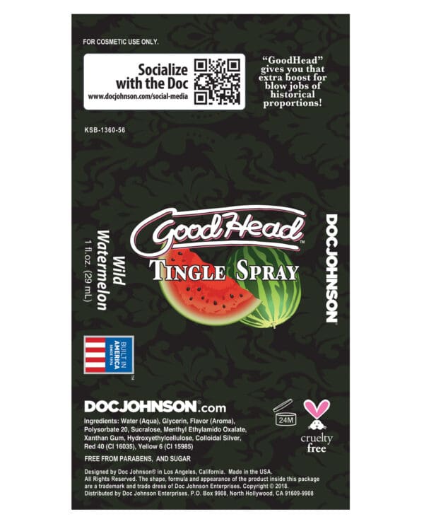 GoodHead Tingle Spray - Wild Watermelon - Image 3