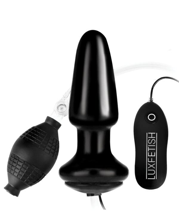 Lux Fetish 4" Inflatable Vibrating Butt Plug - Image 2