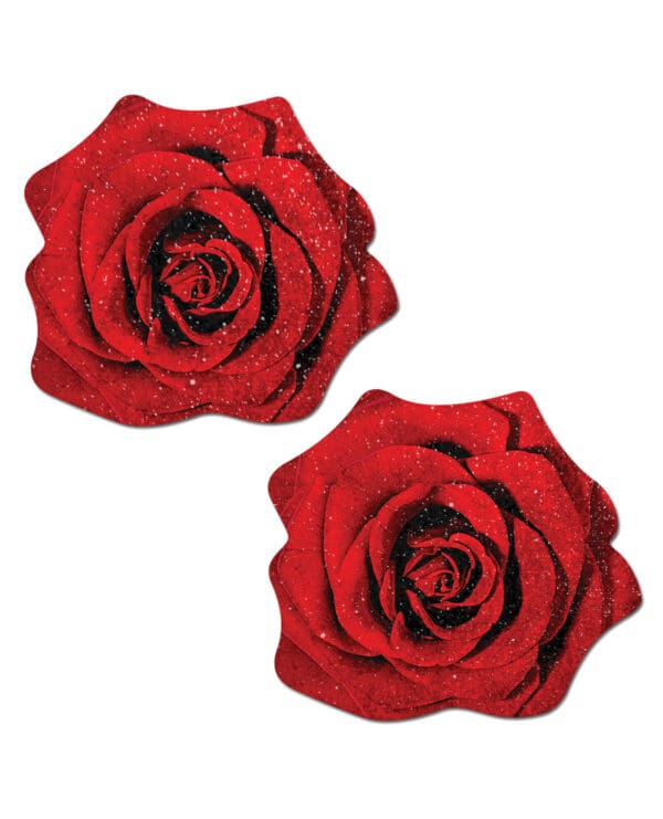 Pastease Premium Glitter Velvet Blooming Rose - Red O/S - Image 2
