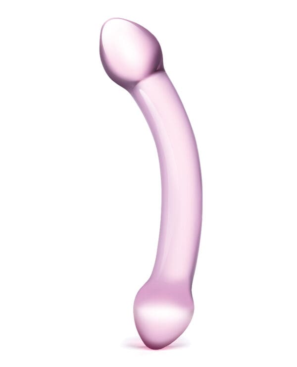 Glas Double Trouble Glass Dildo - Purple - Image 2
