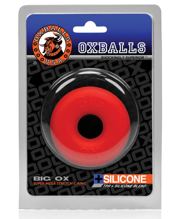 Oxballs Big Ox Cockring - Red Ice - Image 4