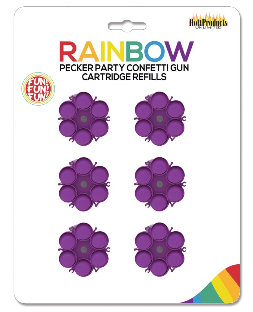Party Pecker Confetti Refill Cartridge - Pack of 4