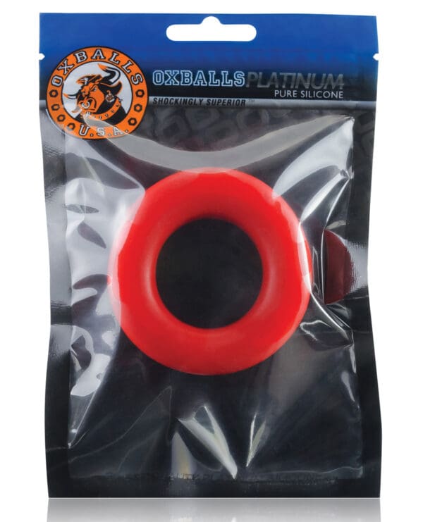 Oxballs Cock-T Silicone Cockring - Red - Image 2