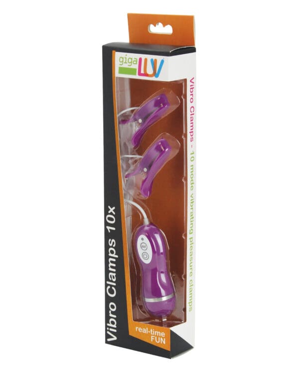 GigaLuv Vibro Clamps - 10 Functions Purple - Image 2