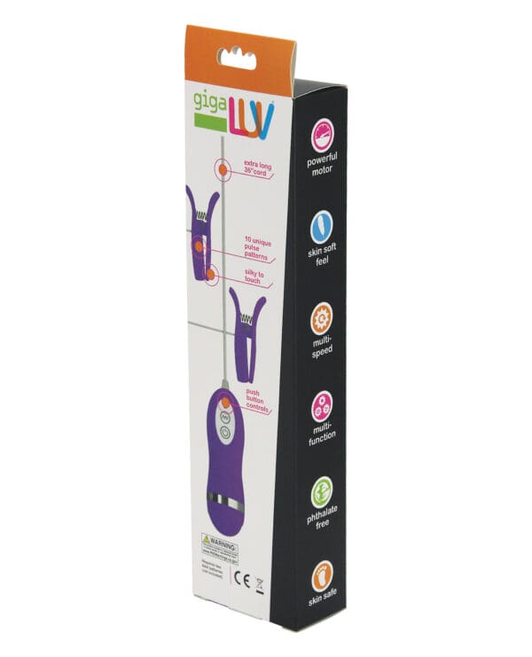 GigaLuv Vibro Clamps - 10 Functions Purple - Image 3