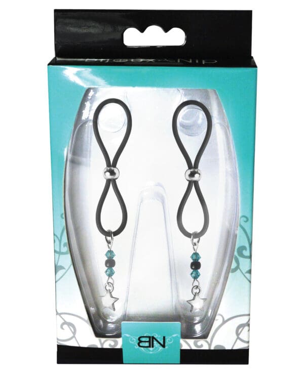Bijoux de Nip Nipple Halos Star Charm - Turquoise/Black - Image 2